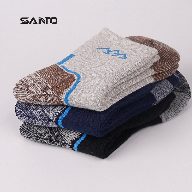 山拓SANTO冬季男襪登山襪戶外運動襪加厚保暖徒步襪子S014-細節圖2