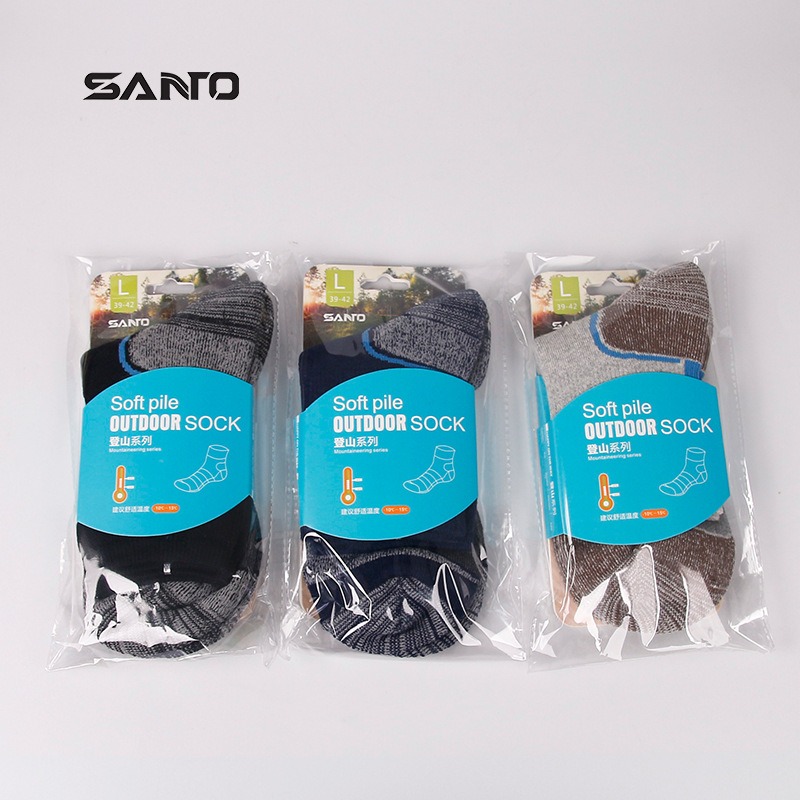 山拓SANTO冬季男襪登山襪戶外運動襪加厚保暖徒步襪子S014-細節圖5