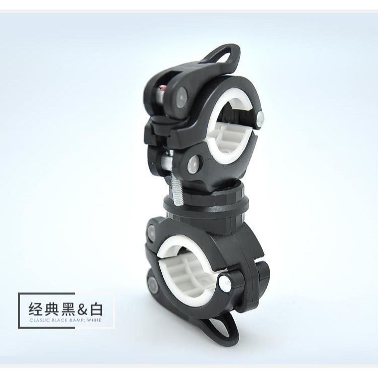 360燈架自行車手電筒燈夾前燈架固定支架車夾山地車騎行裝備配件-細節圖3