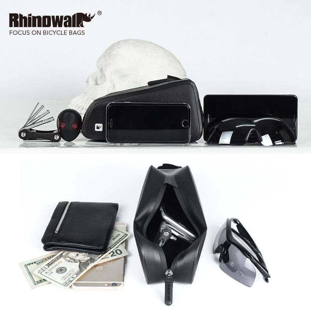 Rhinowalk 自行車前梁包上管防水公路山地車前手機馬鞍包騎行裝備-細節圖3