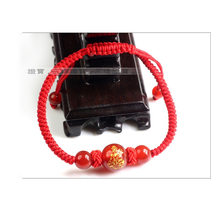 天然紅瑪瑙十二生肖紅繩手鏈八大守護神菩薩情侶本命佛男女款飾品-細節圖3