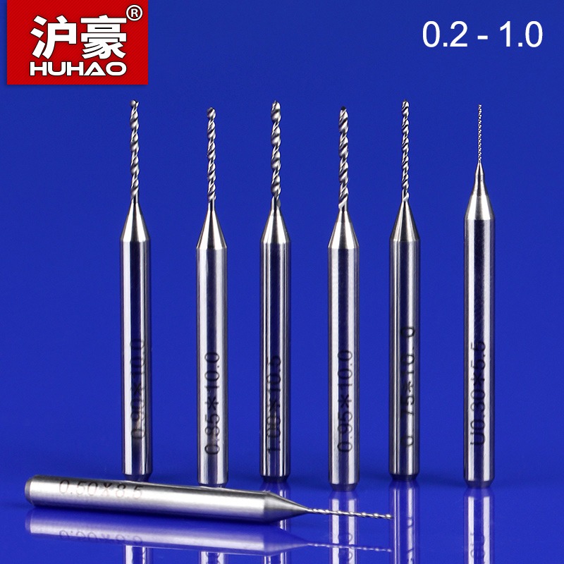 滬豪雕刻機合金鎢鋼琥珀微型小鉆頭電路板PCB鉆頭0.20-1.0mm-細節圖2