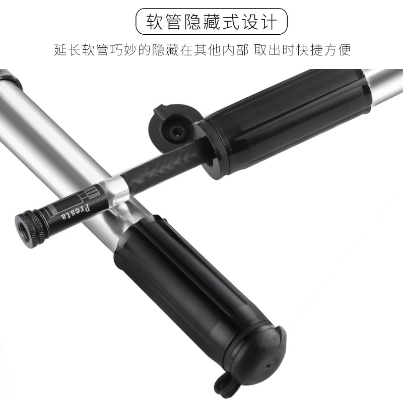WHEELUP自行車打氣筒氣管子充氣筒高壓氣筒配件便攜迷你家用-細節圖4