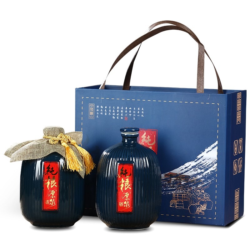 創意酒壺景德鎮陶瓷酒瓶空瓶復古家用酒壇散酒瓶5斤1斤2斤裝酒罐-細節圖5