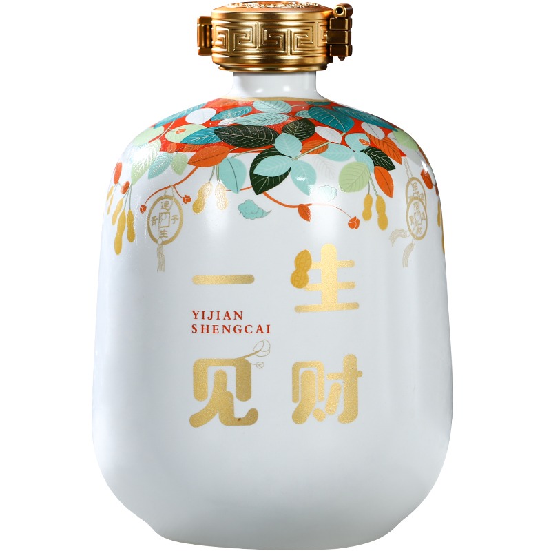 景德鎮陶瓷酒壇子酒瓶空瓶1斤3斤5斤10斤家用酒壺窖藏酒罐擺件-細節圖2