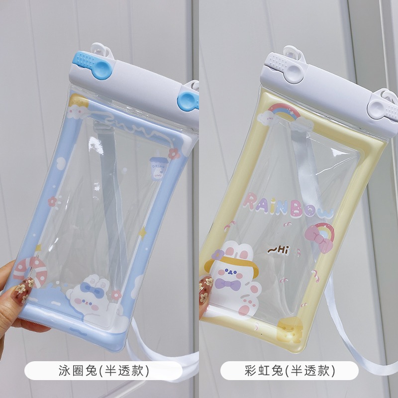 氣囊手機防水袋可觸屏拍照泳池海邊游泳密封潛水套漂流泡溫泉專用-細節圖10