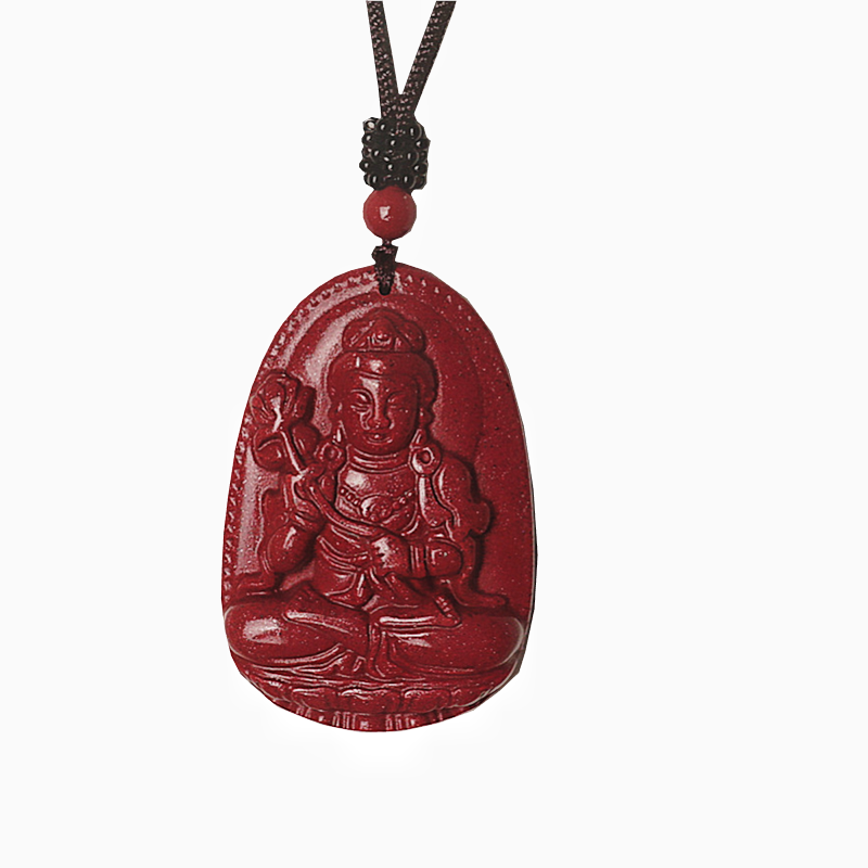天然硃砂八大守護神吊墜男女高含量紫金砂本命佛掛件生肖情侶項鏈-細節圖4