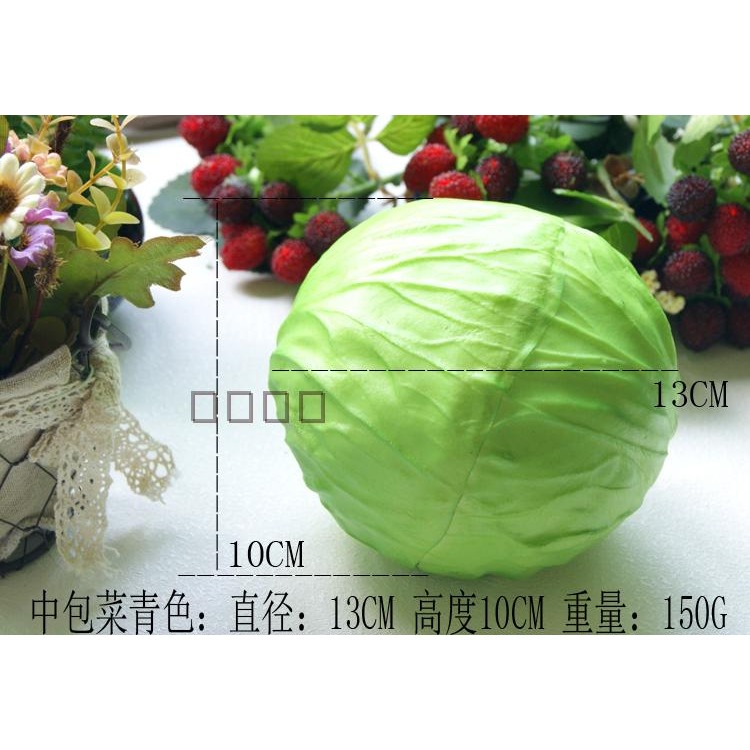 仿真大白菜蔬菜模型玩具假生菜絲黃苦青瓜西蘭花包菜蘑菇裝飾道具-細節圖8