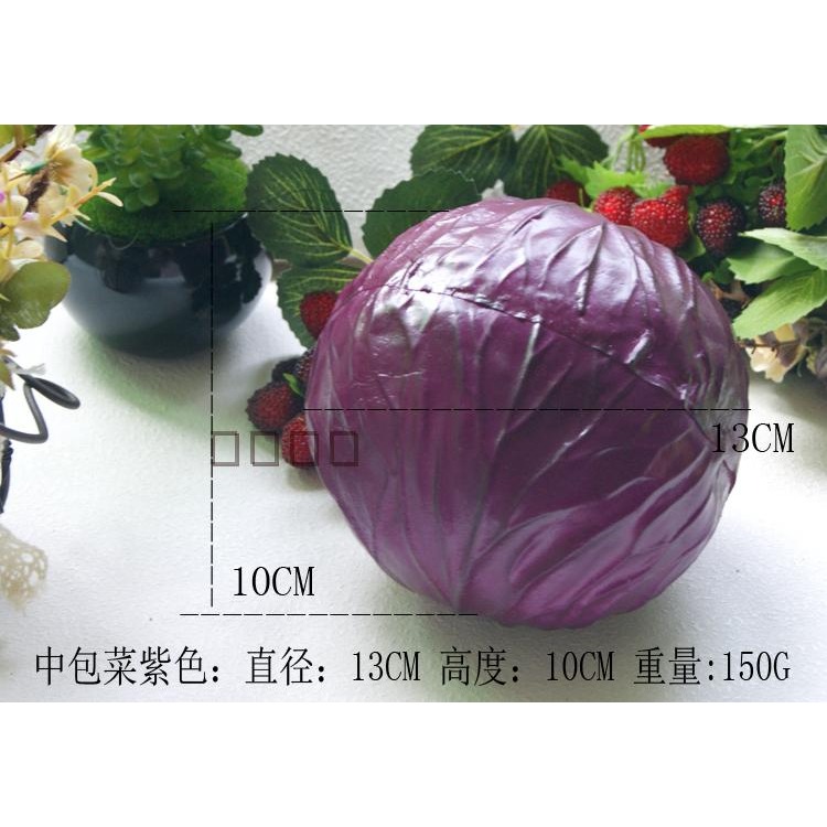 仿真大白菜蔬菜模型玩具假生菜絲黃苦青瓜西蘭花包菜蘑菇裝飾道具-細節圖9