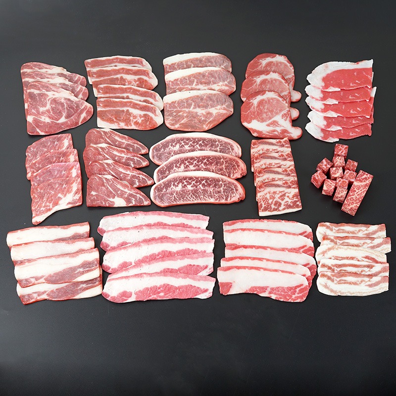 仿真雪花牛肉粒裝飾道具 假牛肉粒模型擺件 牛肉店鋪擺設展示豬肉-細節圖3