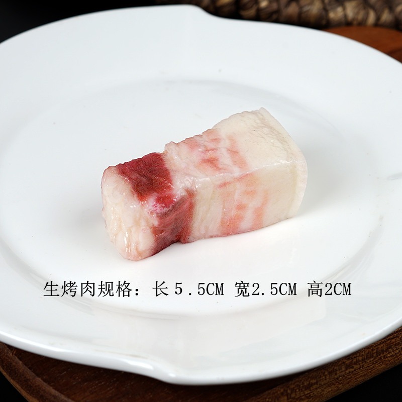 仿真雪花牛肉粒裝飾道具 假牛肉粒模型擺件 牛肉店鋪擺設展示豬肉-細節圖6