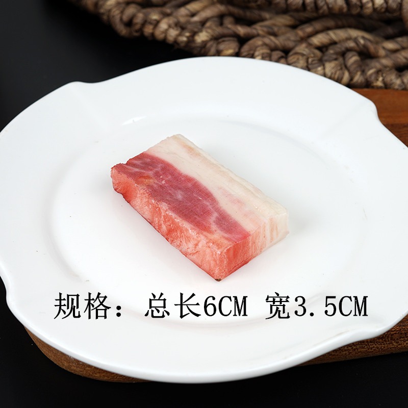 仿真雪花牛肉粒裝飾道具 假牛肉粒模型擺件 牛肉店鋪擺設展示豬肉-細節圖7