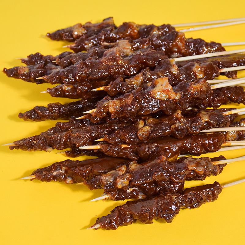 仿真油炸小串 燒烤串串模型 假食物燒烤串道具 鴨腸 鮮肉 羊肉串-細節圖4