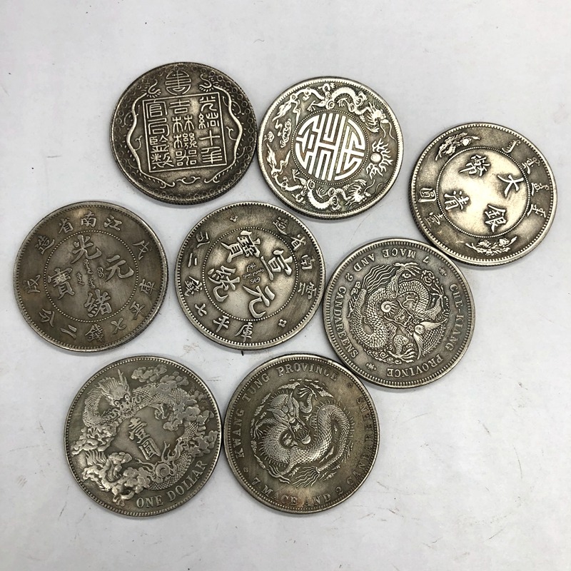 隨機發27枚銀元一半清朝時期銀元一半民國銀元帶箱子鐵銀元包郵-細節圖4
