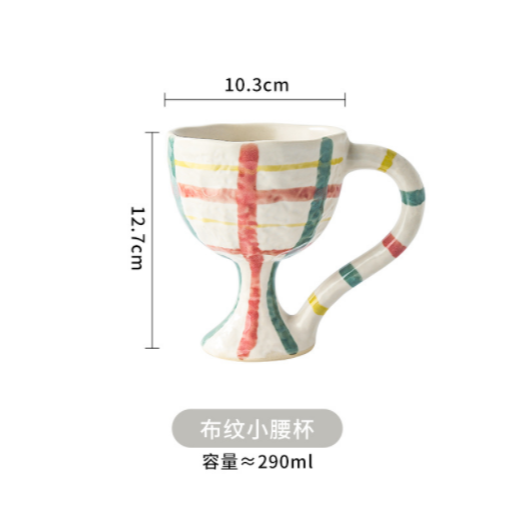 澤滕家手捏不規則異形豹紋高腳香檳杯葡萄紅酒對果汁玻璃杯家用杯-細節圖9