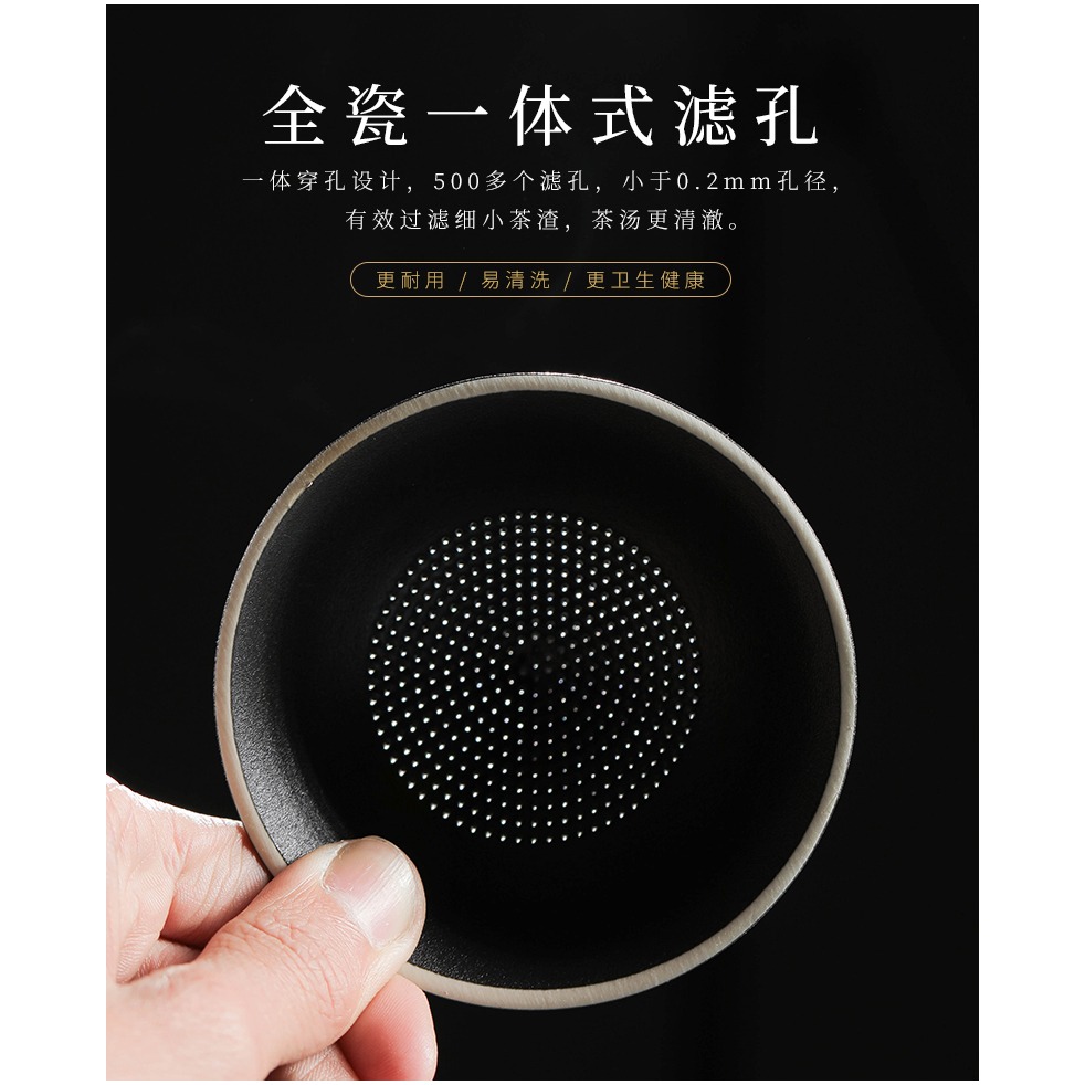 創意陶瓷茶濾茶葉過濾網家用功夫茶具茶漏茶隔濾茶器配件茶寵擺件-細節圖9