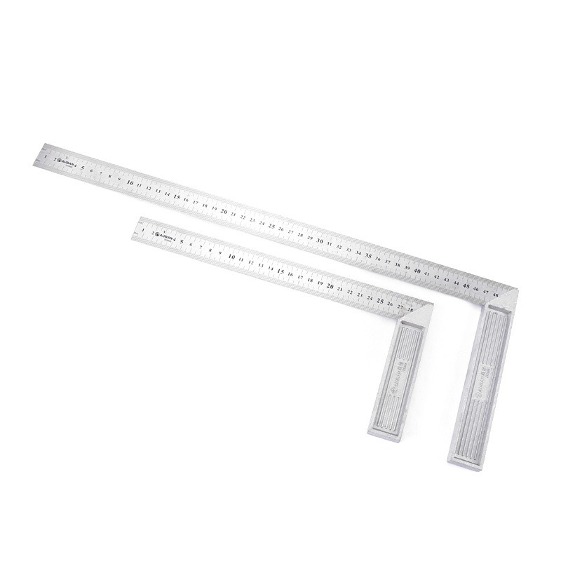拐尺 木工測量尺 150*300mm角度尺 300mm帶座角尺 500mm鋼角尺-細節圖5