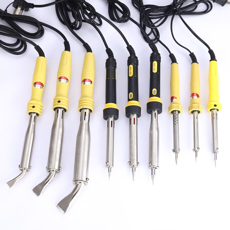 電烙鐵 外熱式焊接工具尖頭30w60w電烙鐵大功率扁頭100w電烙鐵-細節圖5