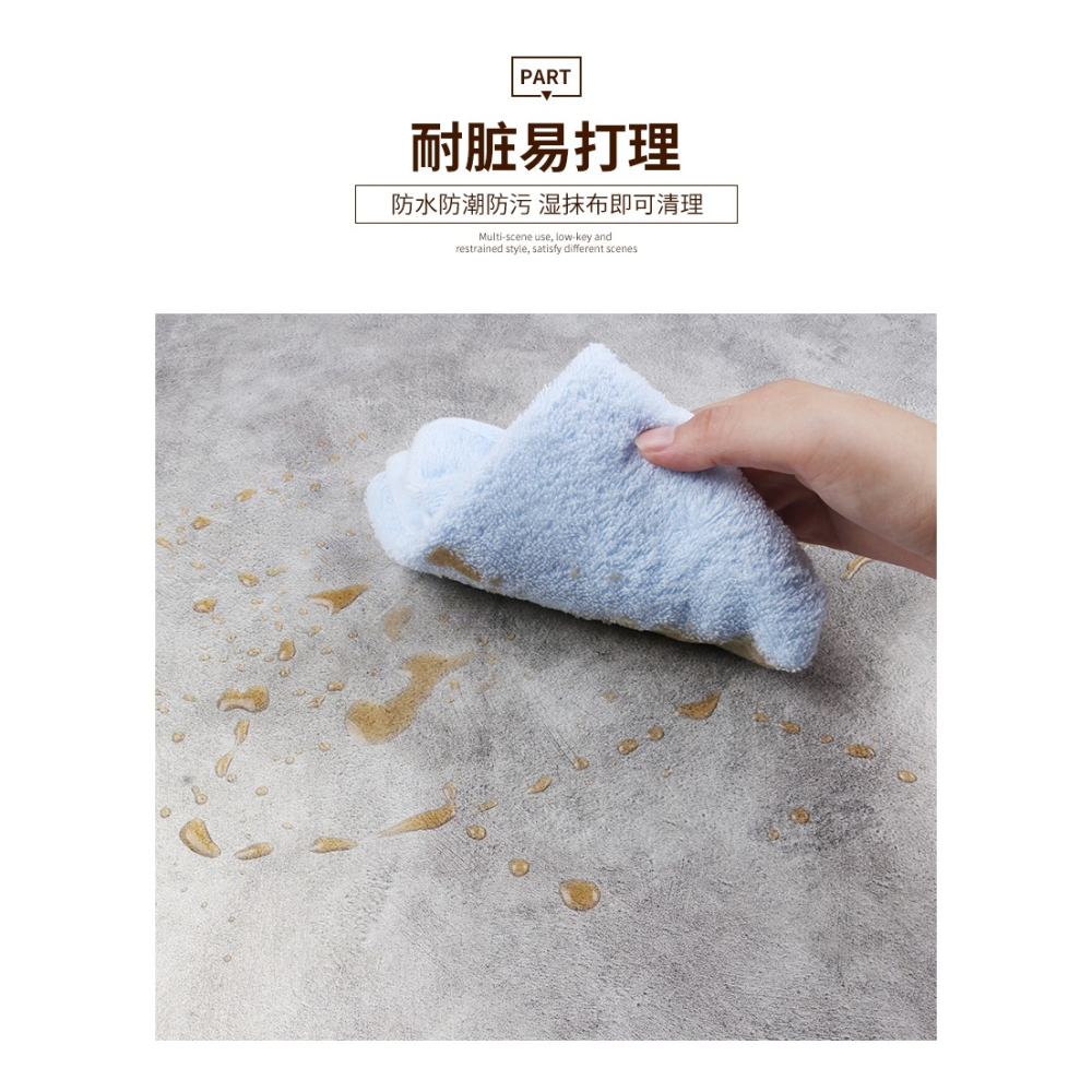 廚房桌子貼紙防水防油竈臺面裝飾INS北歐風學習桌面翻新貼膜自粘-細節圖9