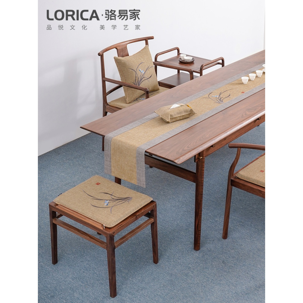 中式刺繡方凳坐墊屁墊茶桌板凳墊家用椅子凳子墊子餐椅圈椅茶椅墊-細節圖2