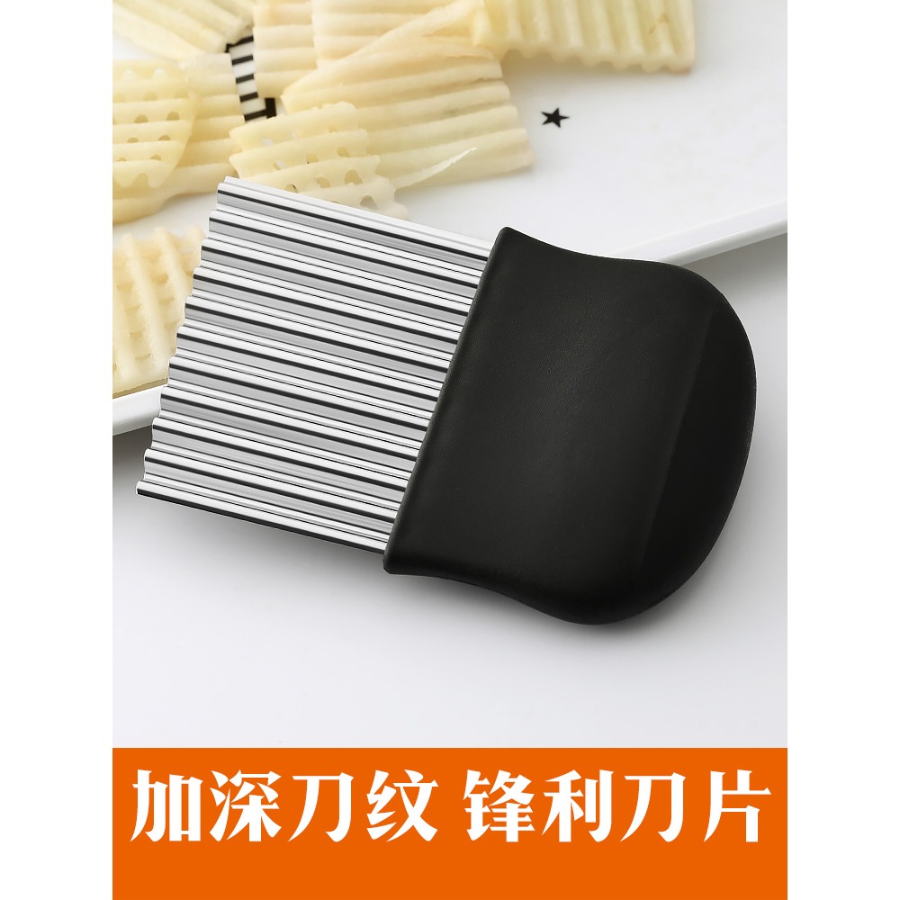 狼牙土豆刀土豆片切片器薯條切條波浪刀切花器多功能廚房切菜神器-細節圖3