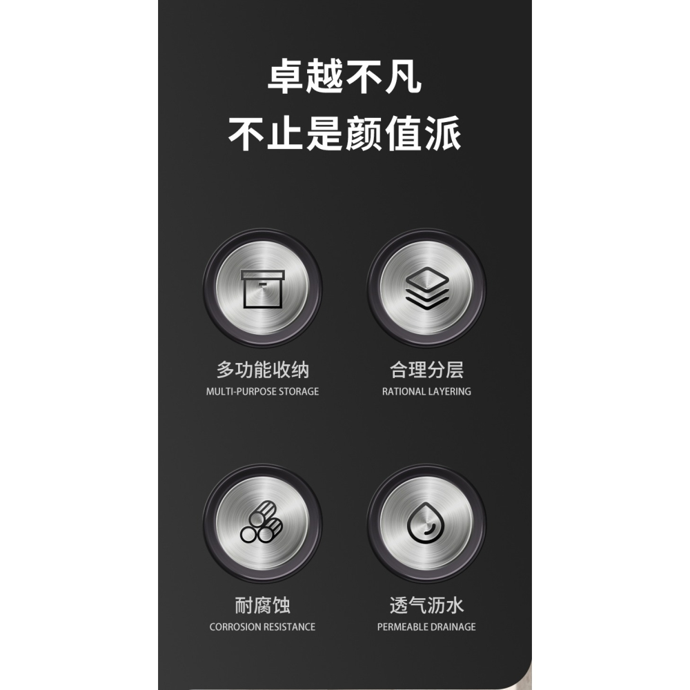 304不銹鋼廚房刀架筷子筒置物架多功能刀具刀架砧板架一體收納架-細節圖6