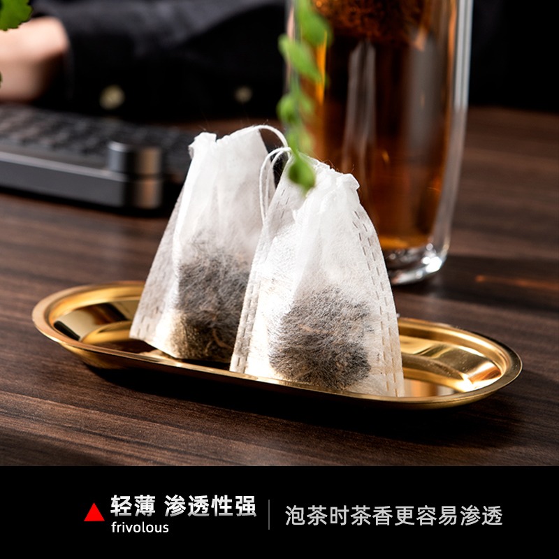 玉米纖維抽線茶包茶袋保溫杯泡茶袋過濾隔渣茶葉包裝小泡袋一次性-細節圖3