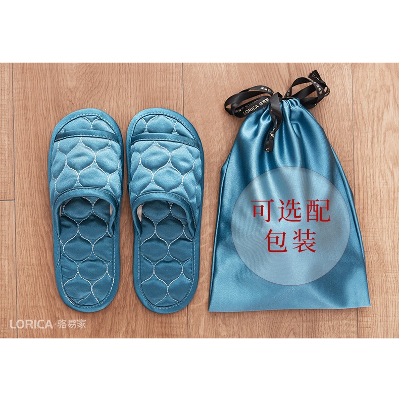 駱易家靜音居家室內拖鞋女空調房地板軟底防滑布藝涼拖家用布底夏-細節圖9