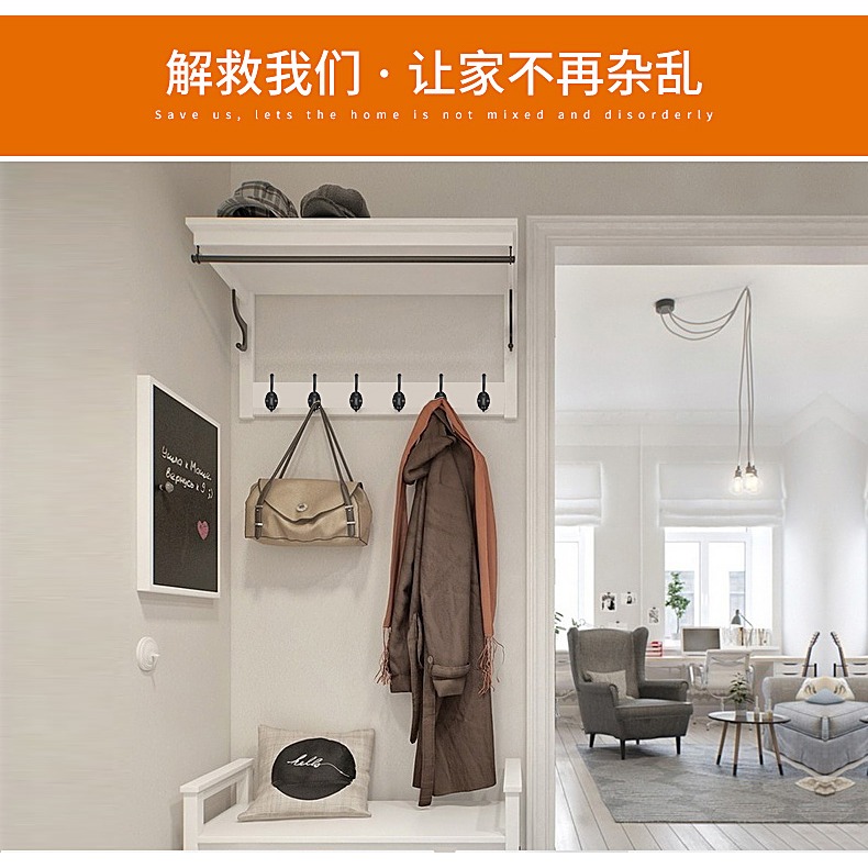 卡貝衣帽鉤單鉤衣服掛鉤單個壁掛衣櫃掛鉤客廳墻壁單鉤浴室掛衣鉤-細節圖7