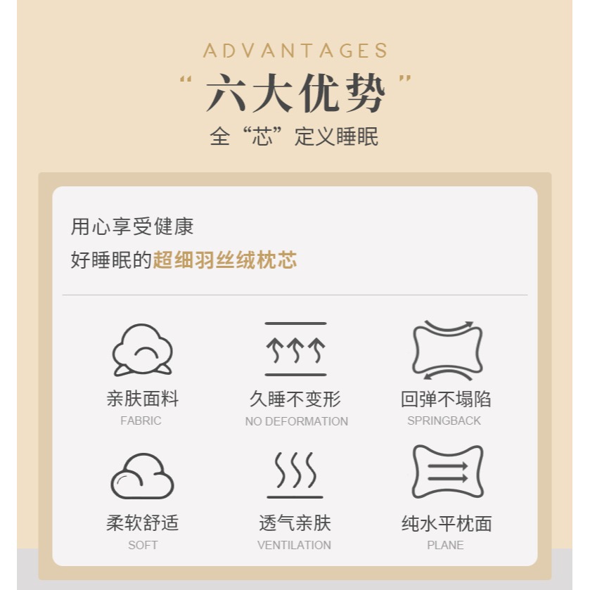 駱易家五星級酒店專用枕頭護頸椎助睡眠雙人家用全棉軟枕芯一對裝-細節圖8
