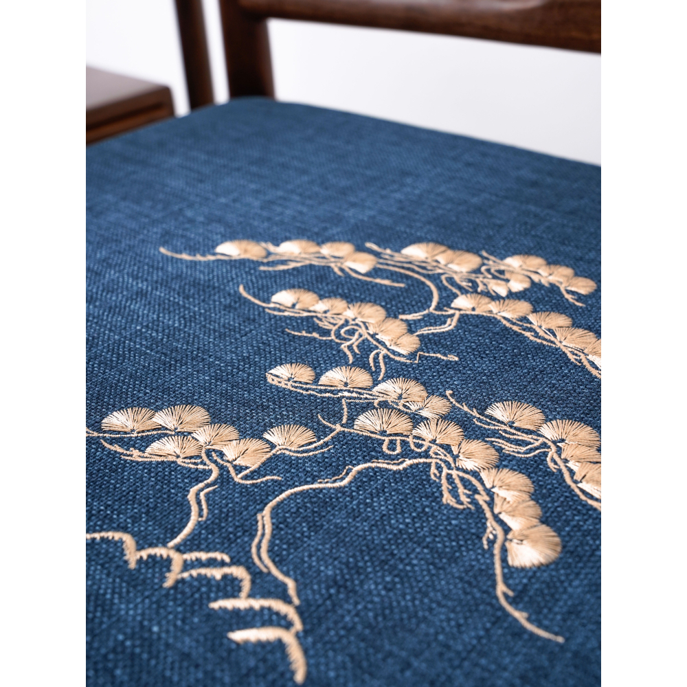 中式刺繡凳子墊子椅子墊方凳坐墊屁墊板凳座墊家用圈椅茶椅墊定製-細節圖2