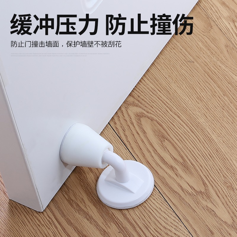 靜音門吸硅膠防撞門擋免打孔地吸衛生間門碰防撞器吸門器後防撞墊-細節圖3