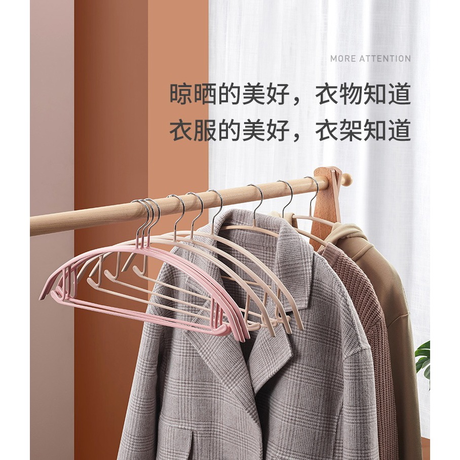卡貝無痕衣架家用防滑防變形不起包寬肩晾衣架批發曬褲夾掛衣撐子-細節圖8