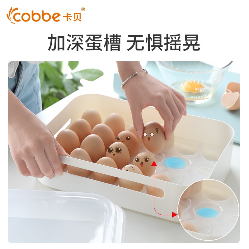 雞蛋盒餃子盒冰箱專用速凍餃子保鮮神器便當碗混沌收納密封盒託盤-細節圖3