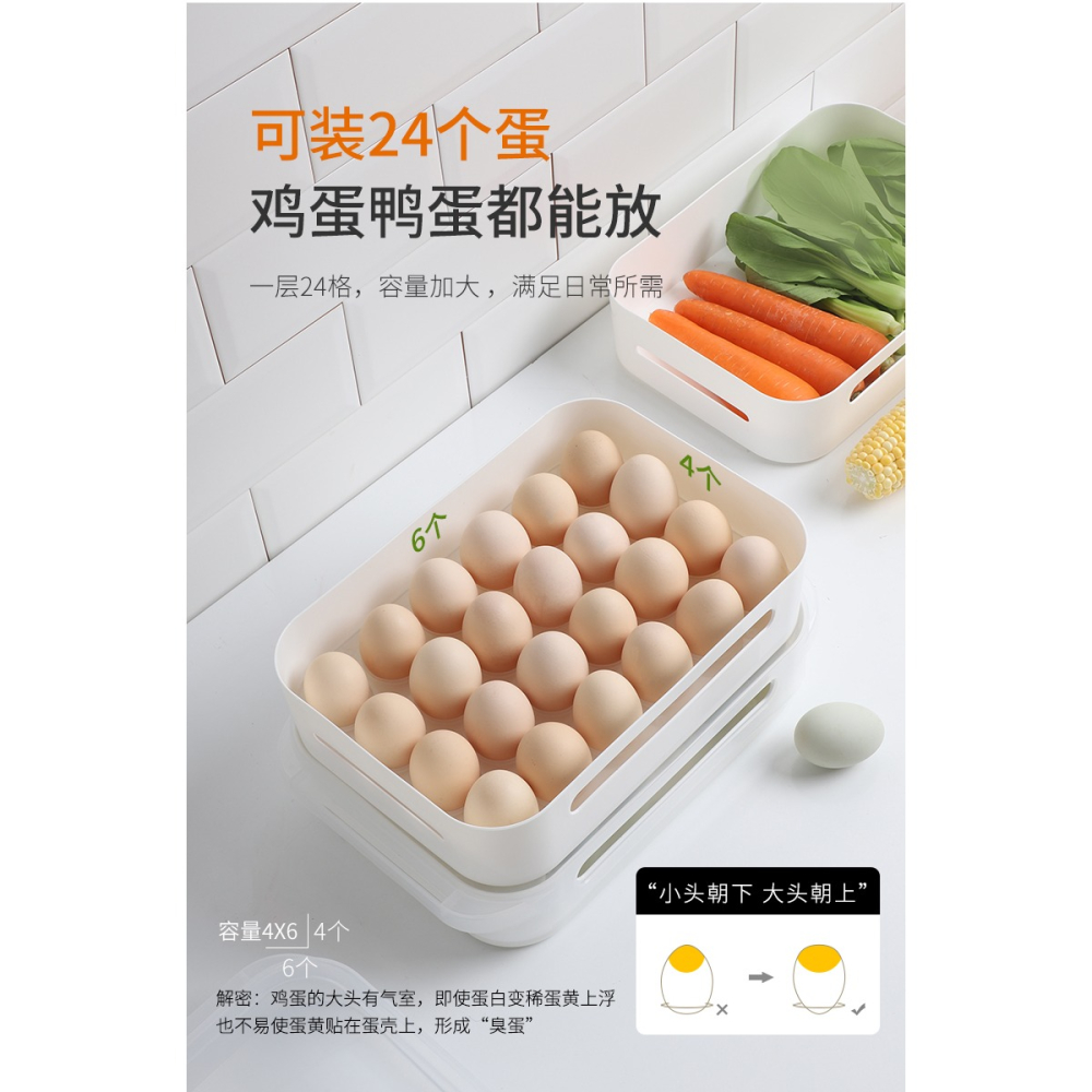 雞蛋盒餃子盒冰箱專用速凍餃子保鮮神器便當碗混沌收納密封盒託盤-細節圖6