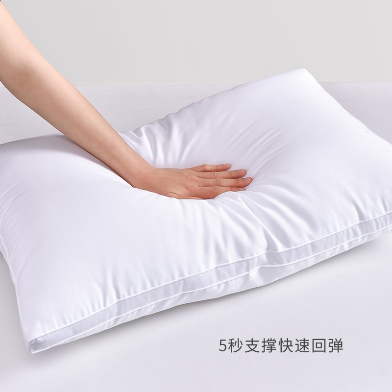 駱易家軟枕頭護頸椎助睡眠專用五星級酒店夏季家用全棉枕芯一對裝-細節圖4