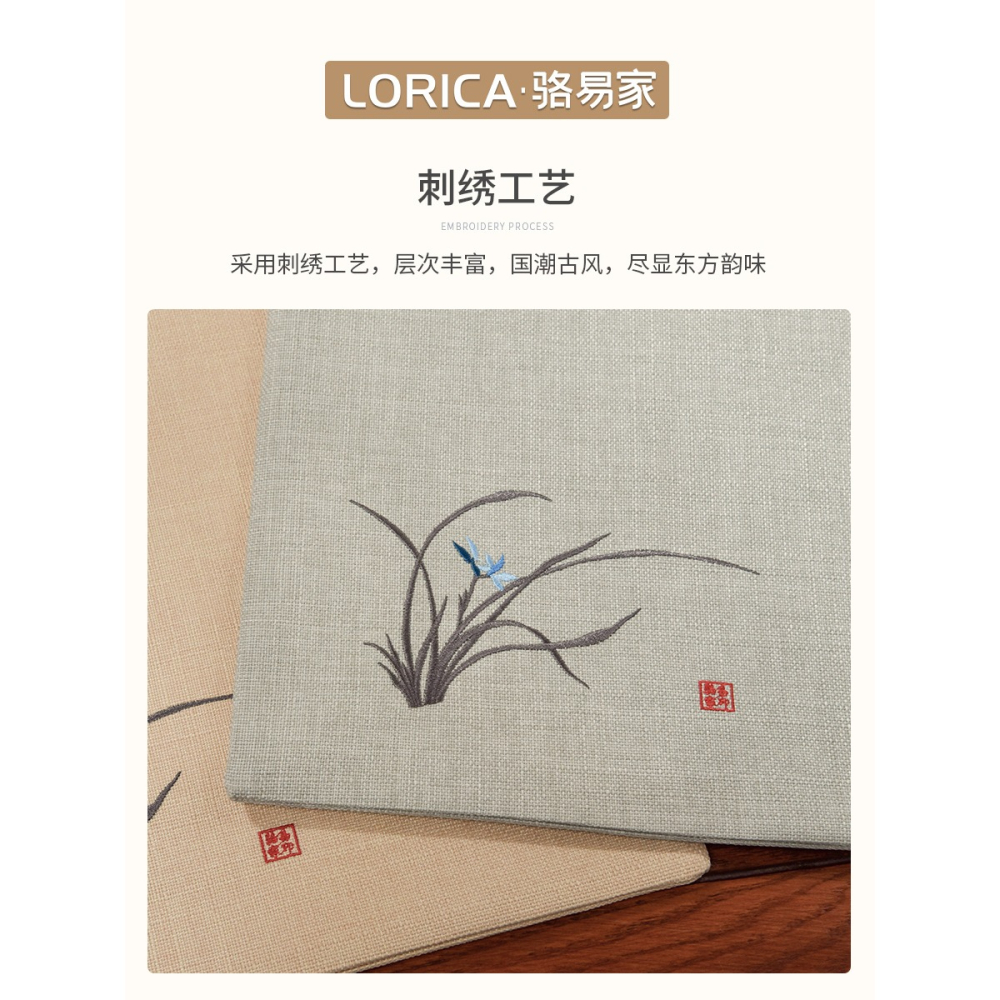 駱易家  單肩包女通勤斜挎包包中國風帆布袋手提大容量文藝帆布包-細節圖4