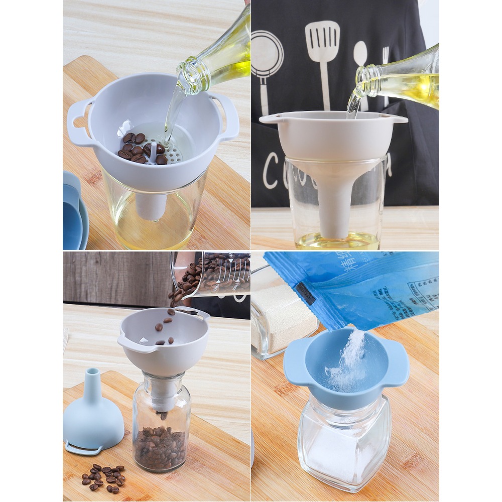 硅膠油漏斗家用廚房小口徑塑料迷你折疊錐形分裝漏子漏嘴小漏斗-細節圖4