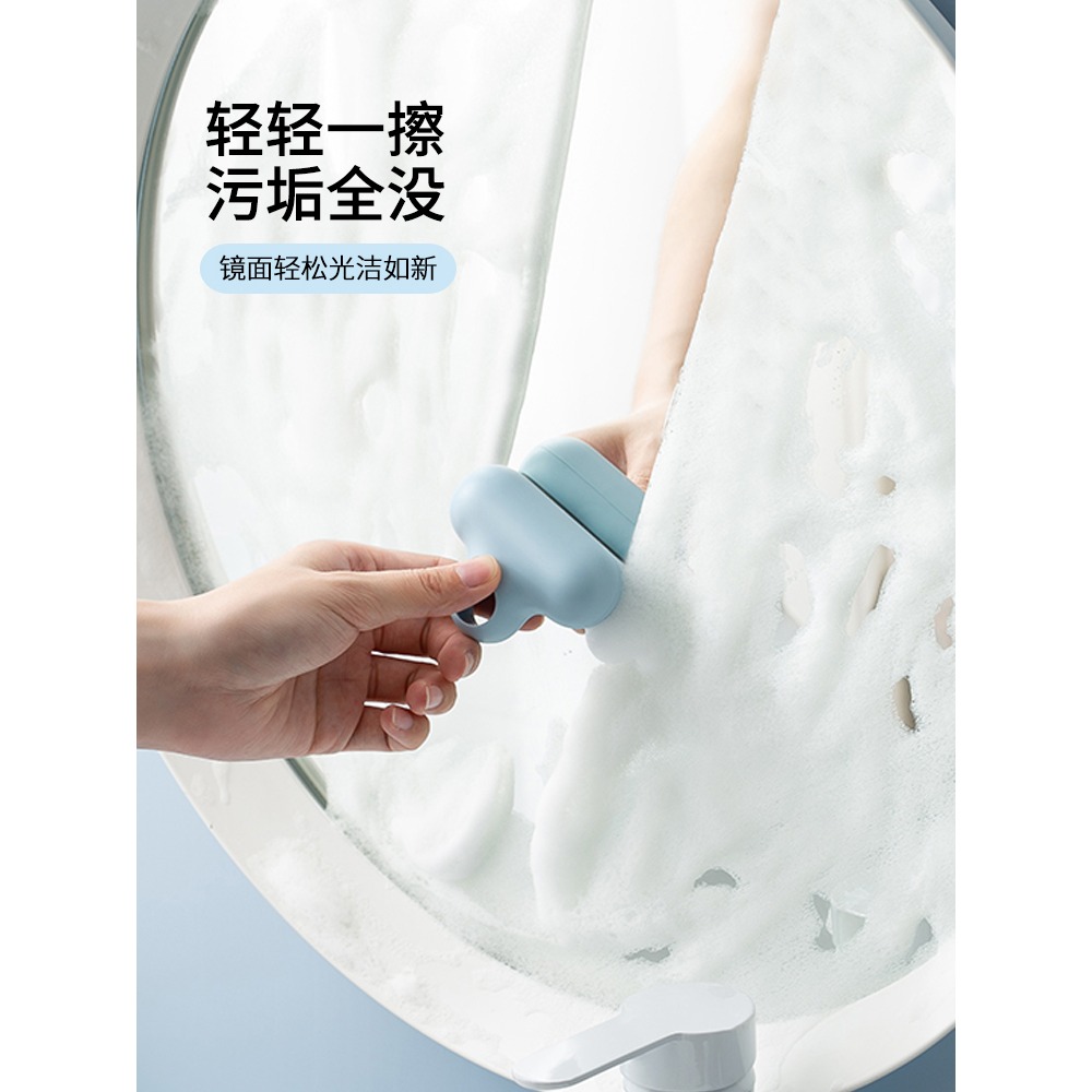 擦鏡子神器家用清潔浴室鏡面硅膠橡皮擦玻璃刷刮洗玻璃窗清潔工具-細節圖2