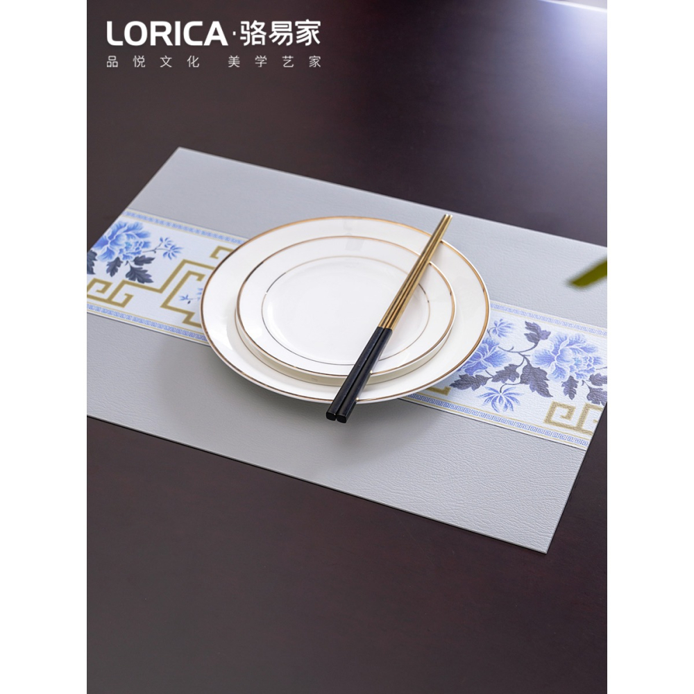 中式餐墊防水可沖洗隔熱碗墊茶杯咖啡杯花瓶墊家用皮革茶幾防燙墊-細節圖2