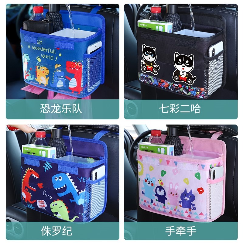 車載垃圾桶汽車內用品車上置物桶車用折疊掛式後排雨傘收納垃圾袋-細節圖5
