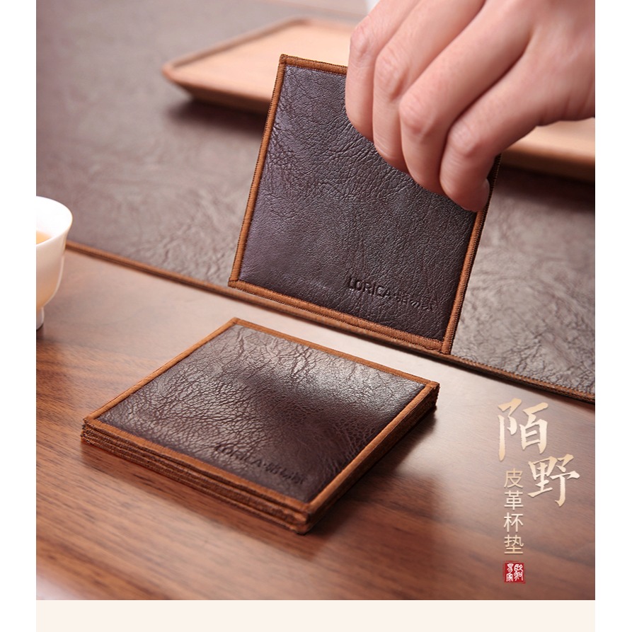駱易家功夫茶杯墊隔熱墊餐桌墊防燙杯墊新中式禪意茶墊幹泡臺防滑-細節圖7