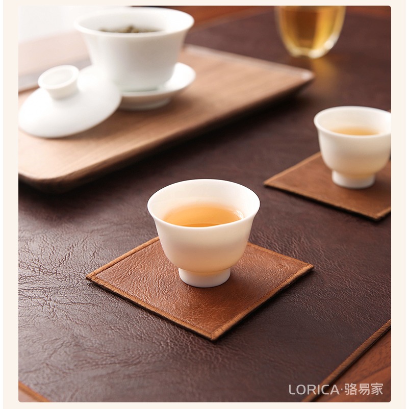 駱易家功夫茶杯墊隔熱墊餐桌墊防燙杯墊新中式禪意茶墊幹泡臺防滑-細節圖9