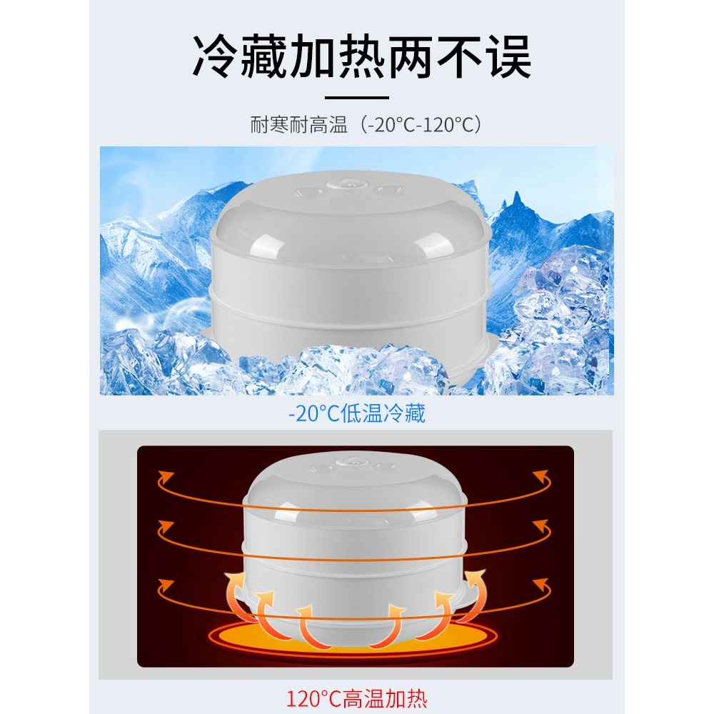 微波爐蒸籠專用蒸盒熱饅頭容器加熱盒多功能蒸米飯碗多層蒸鍋器皿-細節圖4