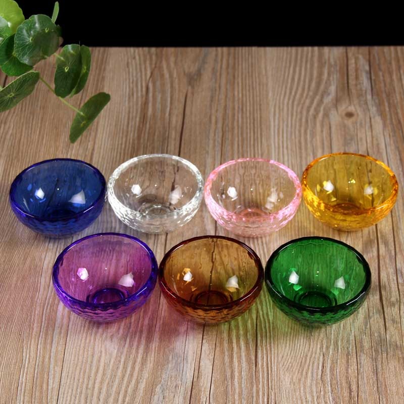 佛教用品 6CM水晶供水碗 琉璃供杯 供佛水碗佛堂擺件7個一套-細節圖3