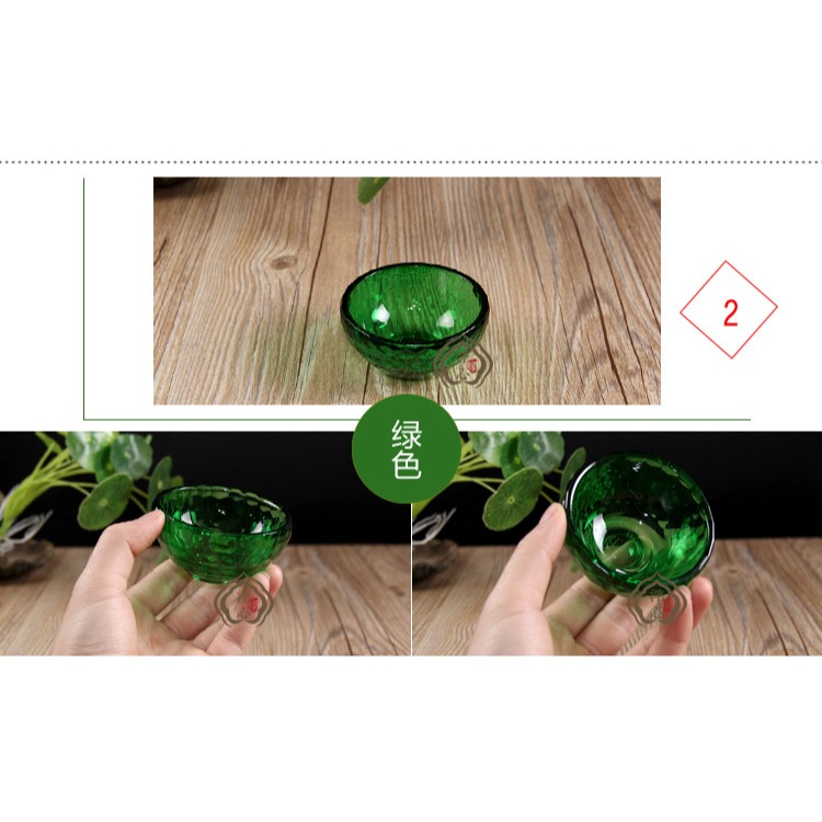 佛教用品 6CM水晶供水碗 琉璃供杯 供佛水碗佛堂擺件7個一套-細節圖9