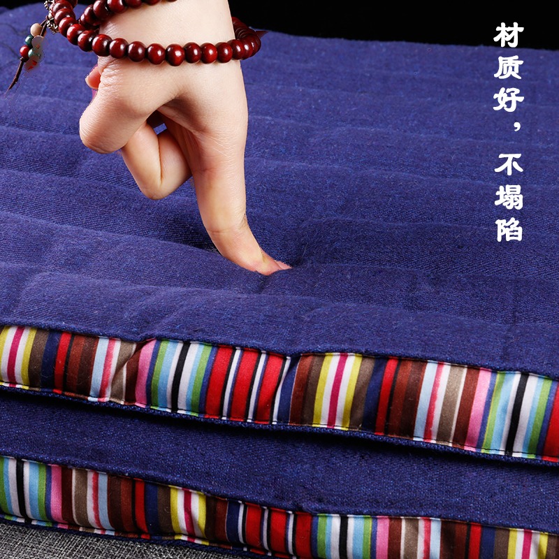 打坐墊家用跪拜墊禪修墊靜坐禪墊便攜拜折疊佛墊子蒲團坐墊加厚款-細節圖2