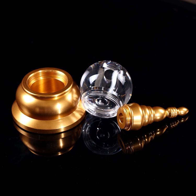 福慧緣藏傳佛教用品合金寶瓶佛塔供奉擺件可裝舍利高16cm-細節圖2