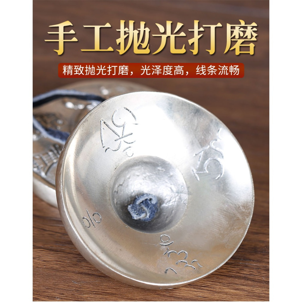 尼泊爾碰鈴藏傳佛教白銅碰鈴手工法會撞鈴密宗法鈴銅鈸供佛用具-細節圖7