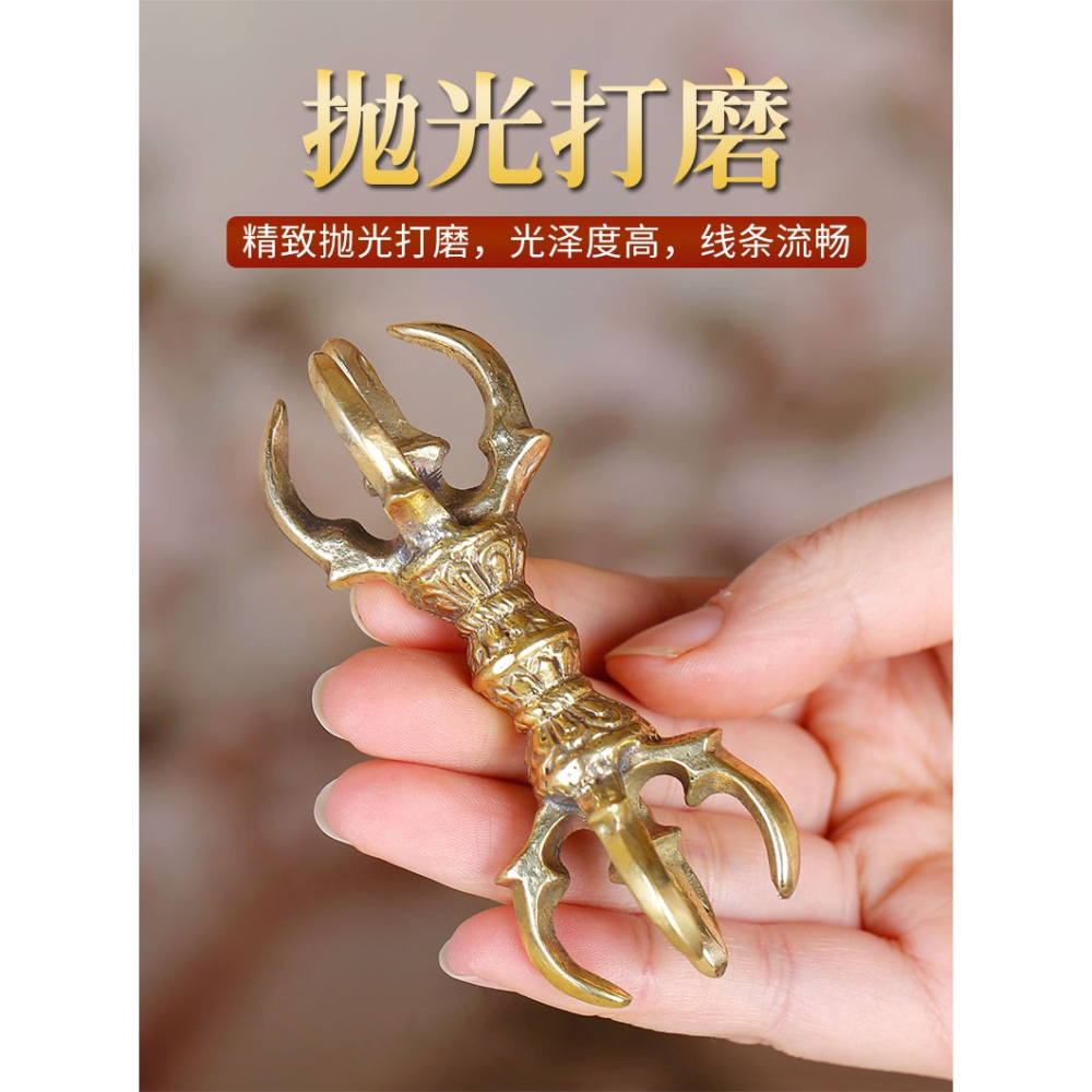 尼泊爾金剛杵純銅五股金剛杵護身五智金剛杵金剛杵掛件吊墜-細節圖8
